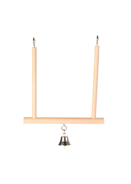 Ting til fugle - Fuglegynge med klokke - Hvor kæledyr ville handle - Foderboxen.dk