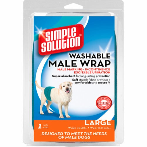 Simple Solution Vaskbar MAVEBÅND til HANHUNDE - God kvalitet, rigtig god pasform!