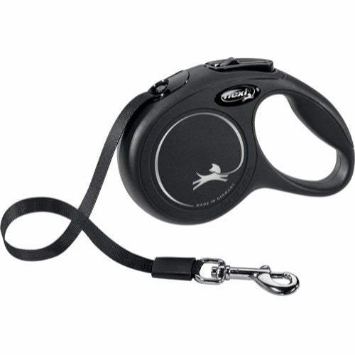 Flexi hundesnor New Classic bånd XS, 3M, 12KG - sort