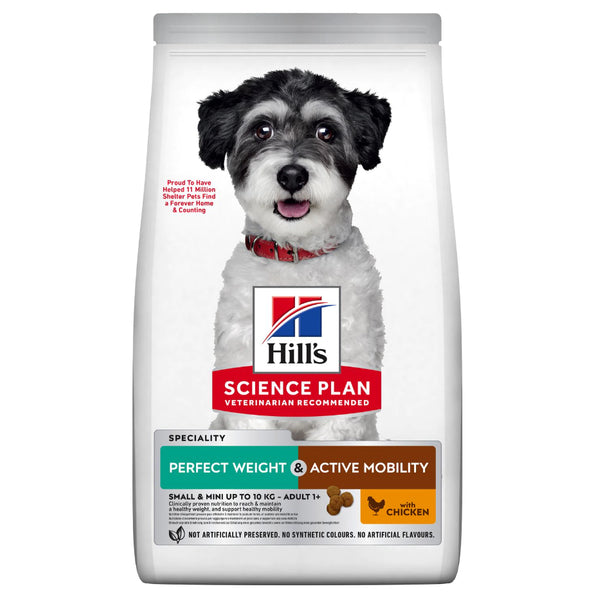 Billede af Hills Science Plan Hills tørfoder perfect weight & mobility 6kg. Til voksne små/mini hunde