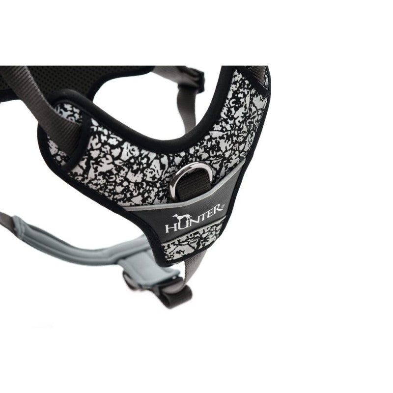 Hundesele med refleks fra Hunter, Divo Reflect - Sort/Grå