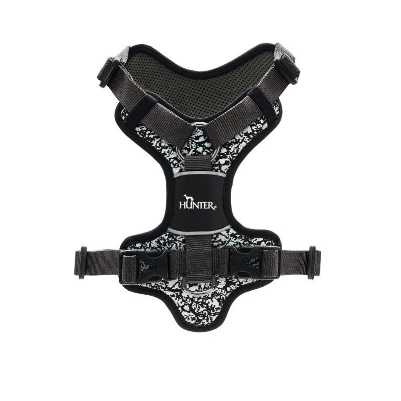 Hundesele med refleks fra Hunter, Divo Reflect - Sort/Grå