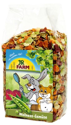 Se JR Farm Gnaversnacks fra JR farm, Wellness tørrede grøntsager & nødder hos Os Med Kæledyr