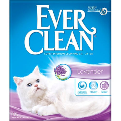 Ever Clean lavendel kattegrus er en højkvalitets Kattegrus, der tilbyder fremragende klumpningsegenskaber og effektivt kontrollerer ubehagelig lugt.