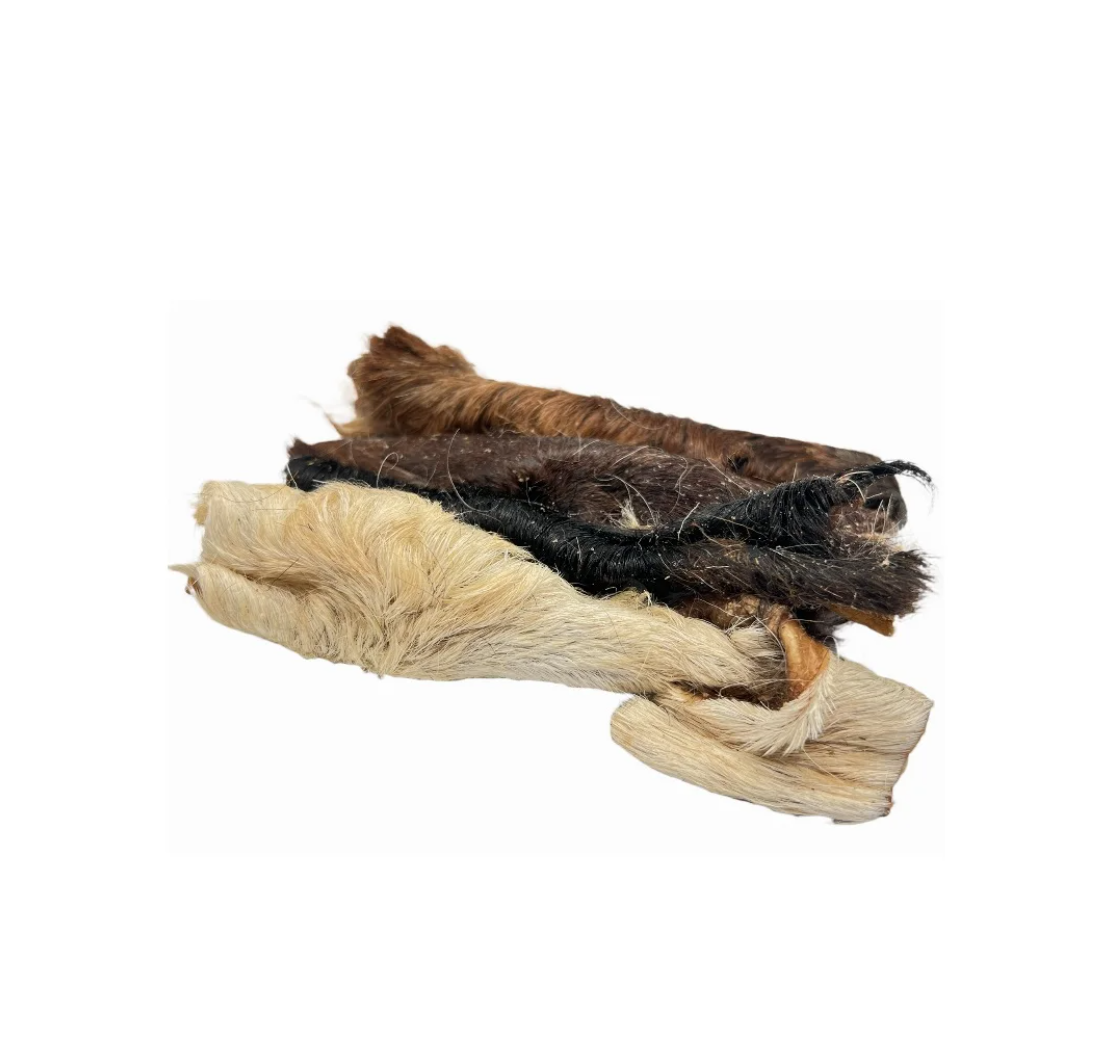 Lamme hovedhud med pels 200g. - hunde kødben, allergivenlig