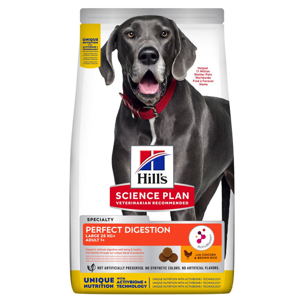 Billede af Hills Science Plan 12 kg Hills Adult Perfect Digestion Large Breed with Chicken & Brown Rice