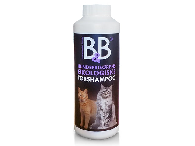 B&B Økologisk katteshampoo 250ml. B&B Tørshampoo til katte - med Viol duft.