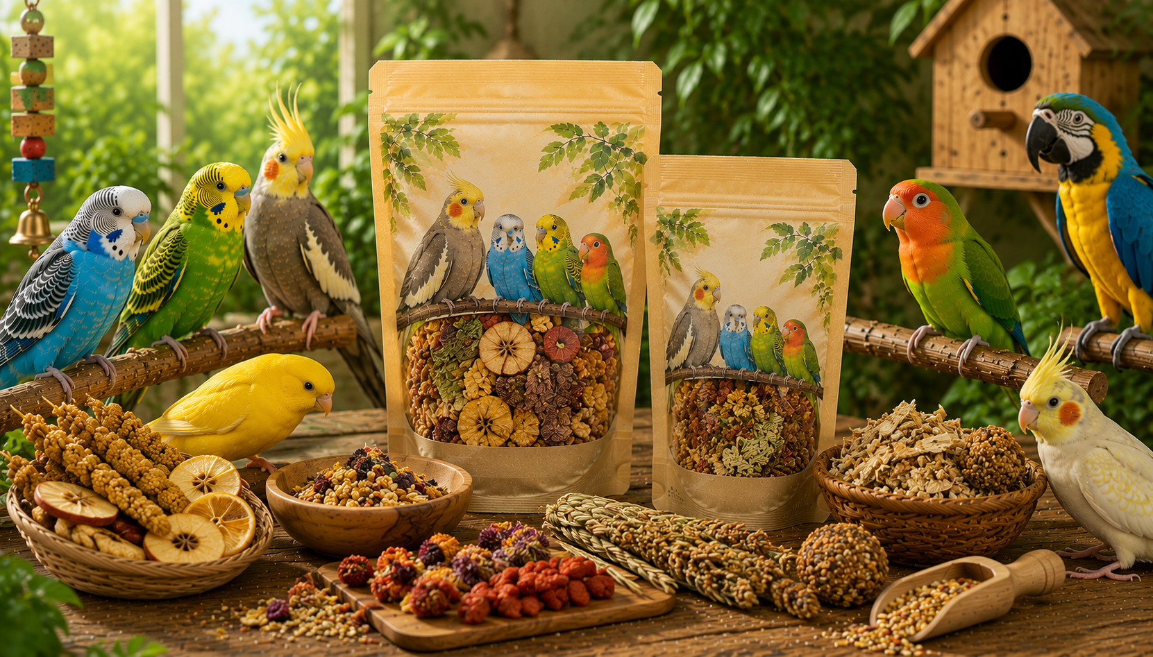 Natursnacks til fugle - Naturlig forkælelse til dine fugle