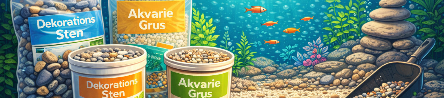 Grus og Sten til Akvarier
