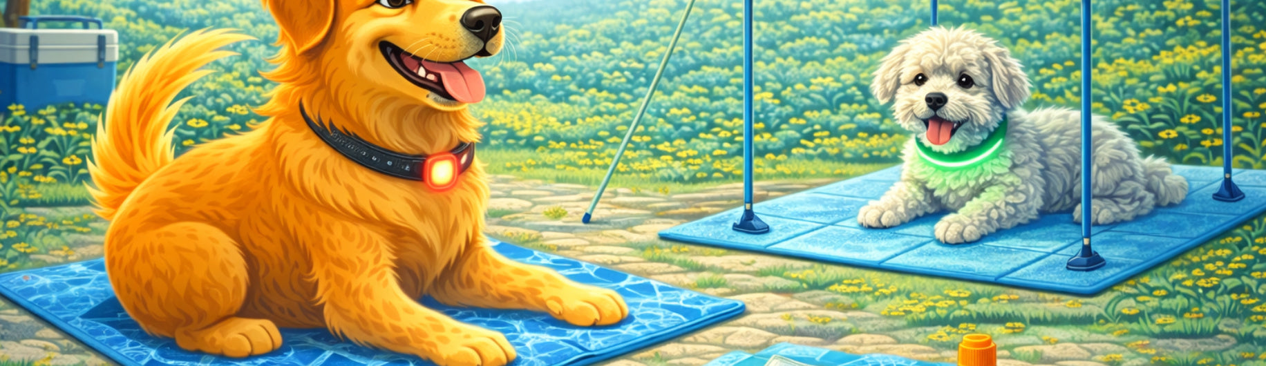 Kølemåtter og Køleprodukter til Hunde – Giv din hund en kølig sommer