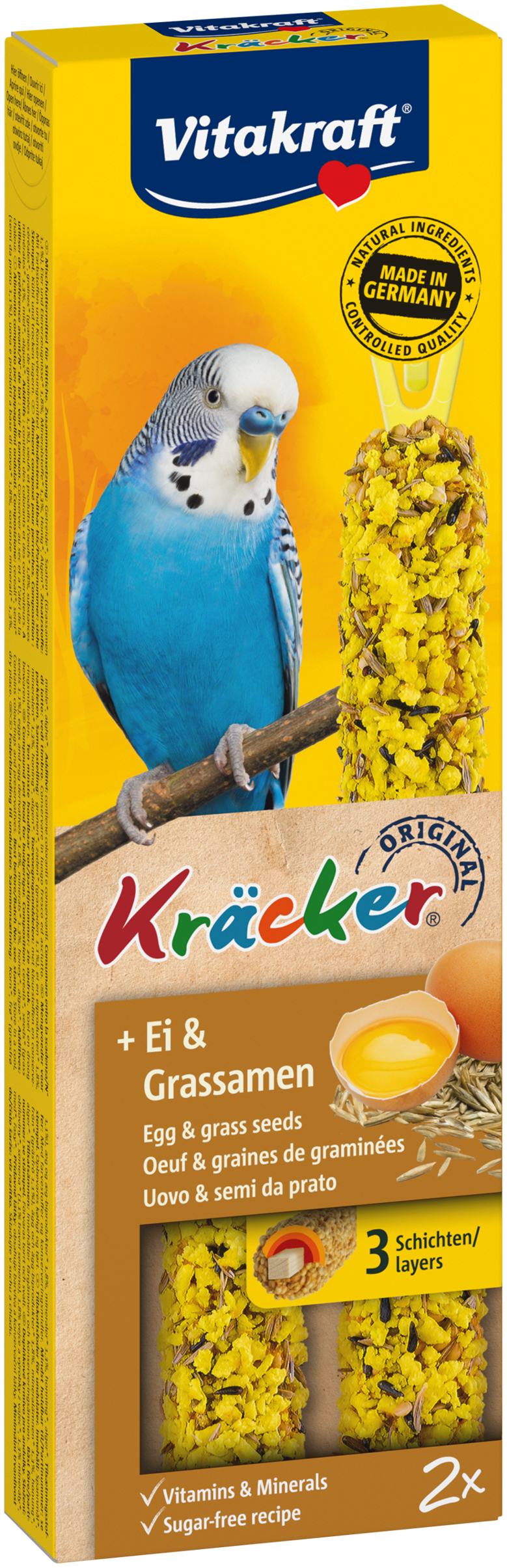 Kräcker® lækre frøstænger til undulater - Æg & Græsfrø