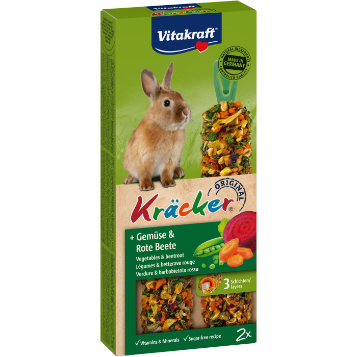 Kräcker, lækkeri stænger til kaniner - Grøntsager & rødbede