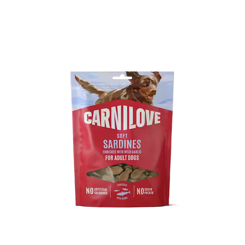 Hundegodbidder Soft med sardiner fra Carnilove - Korn- & Glutenfri