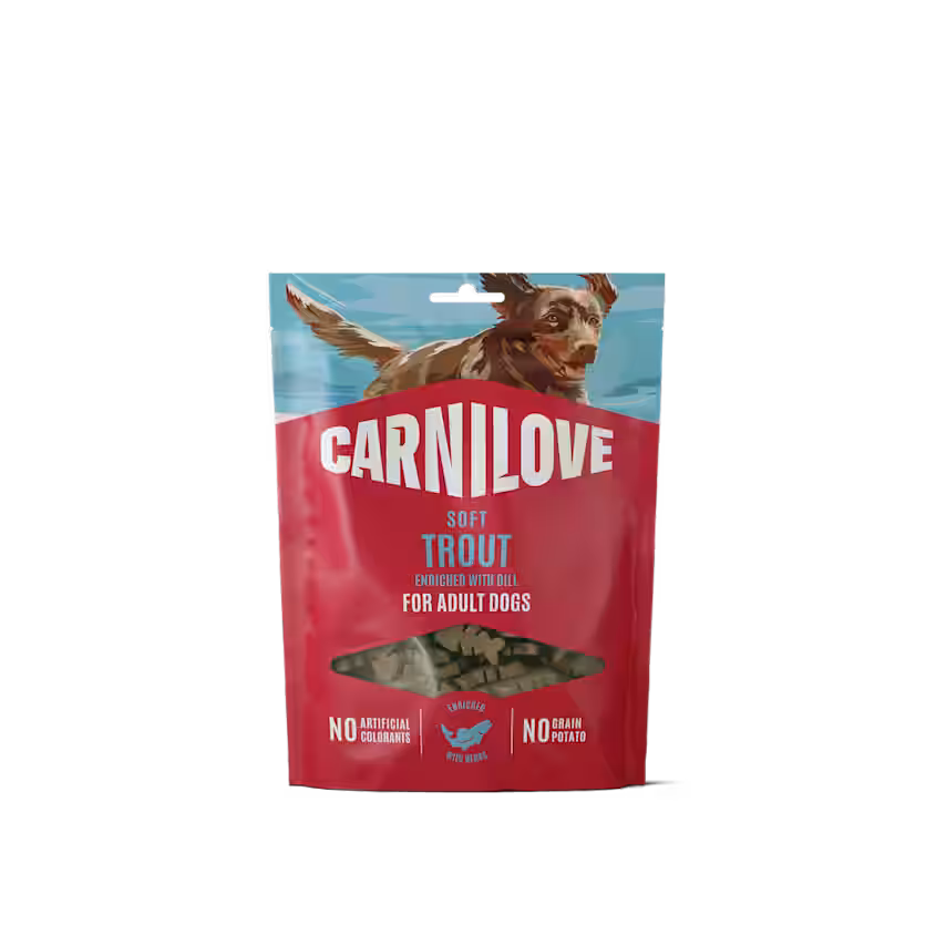 Hundegodbidder Soft med Ørred fra Carnilove - Korn- & Glutenfri