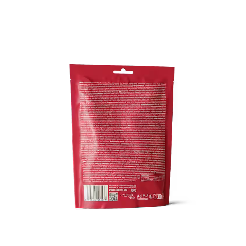 Hundegodbidder Jerky med Kalkun & Vildtkød fra Carnilove - Korn- & Glutenfri