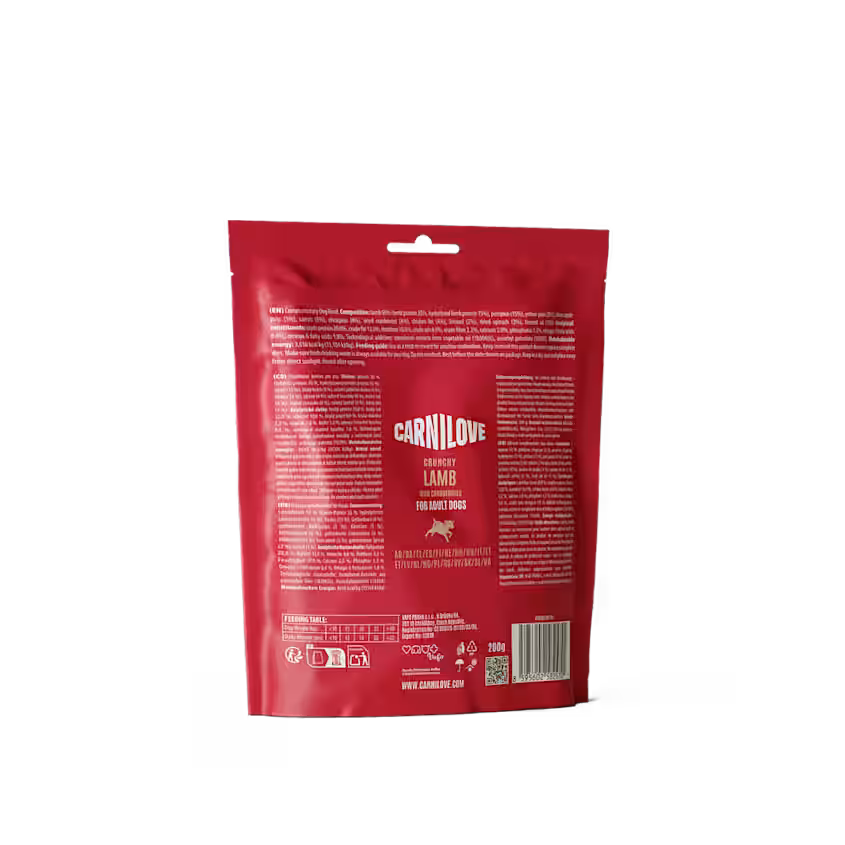 Hundegodbidder Crunchy med lam fra Carnilove - Korn- & Glutenfri
