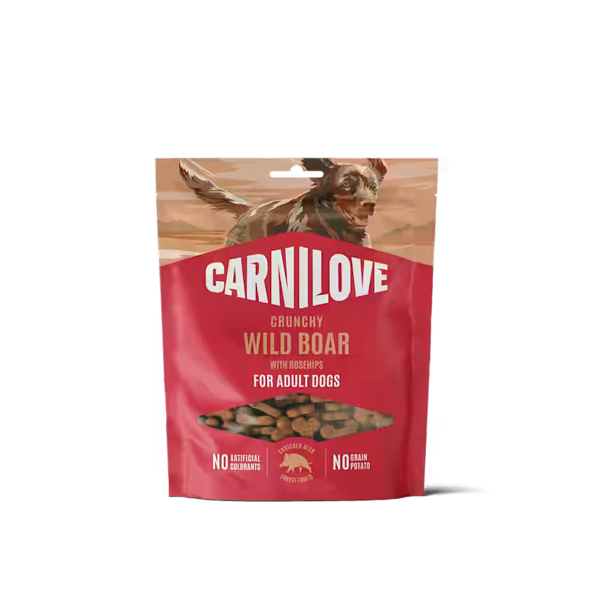 Hundegodbidder Crunchy med Vildsvin fra Carnilove - Korn- & Glutenfri