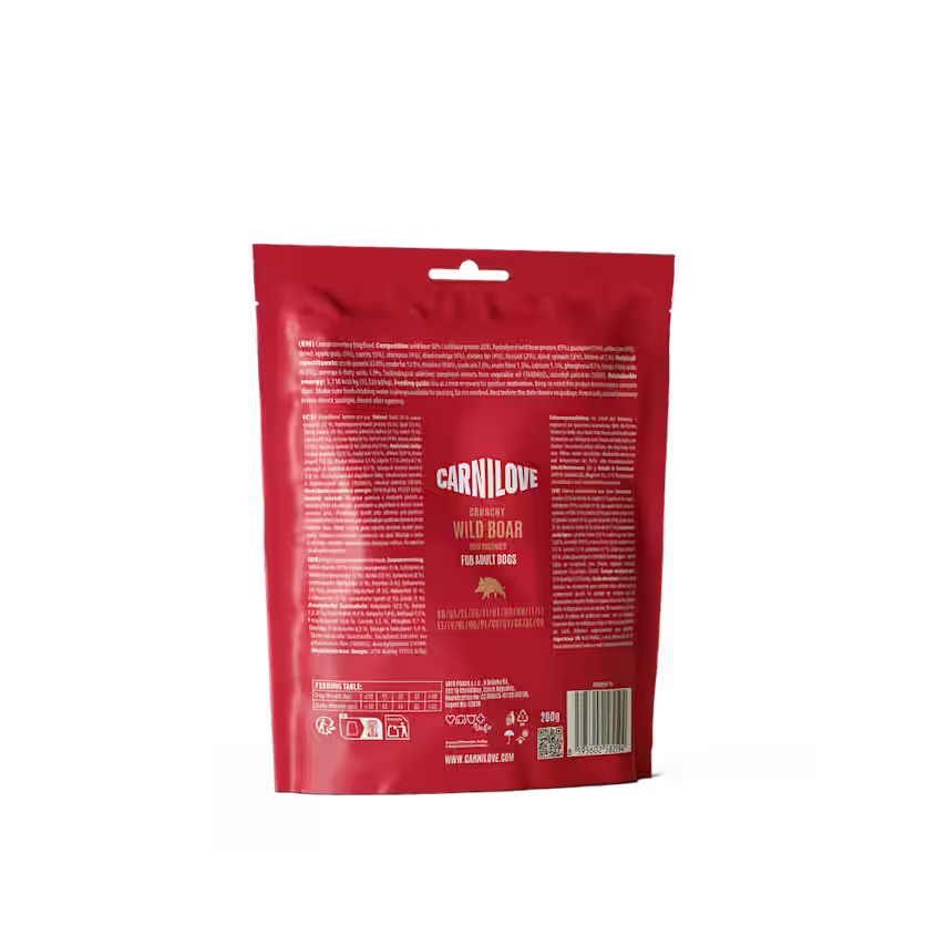 Hundegodbidder Crunchy med Vildsvin fra Carnilove - Korn- & Glutenfri
