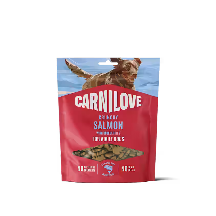 Hundegodbidder Crunchy med Laks fra Carnilove - Korn- & Glutenfri