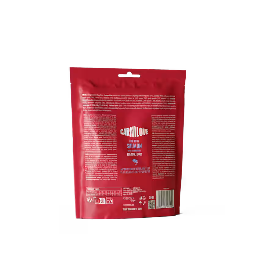 Hundegodbidder Crunchy med Laks fra Carnilove - Korn- & Glutenfri