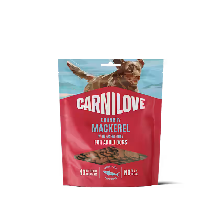 Hundegodbidder Crunchy med Makrel fra Carnilove - Korn- & Glutenfri