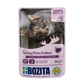 12 stk. Bozita med Kalkun i portionsposer af 85g – Bidder i Sovs