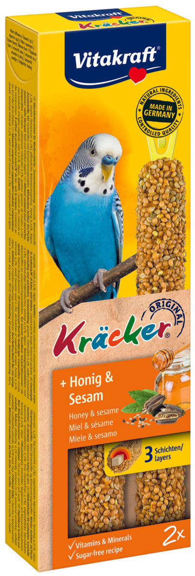 Kräcker® lækre frøstænger til undulater - Honning & Sesam