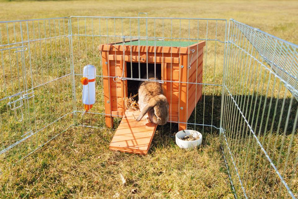 Hus til udendørs løbegård, 42x43x51 cm