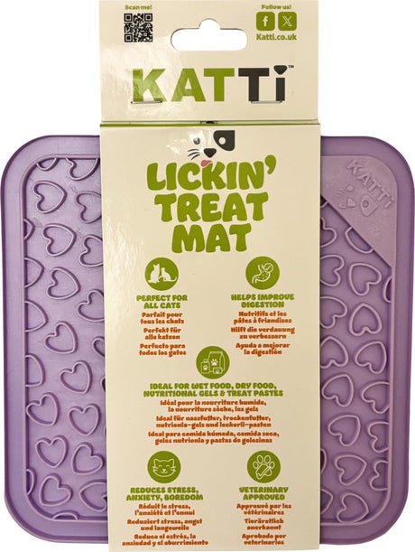 Katte foder slikkemåtte med dupper, Lickin Treat Mat, aktivering til katte