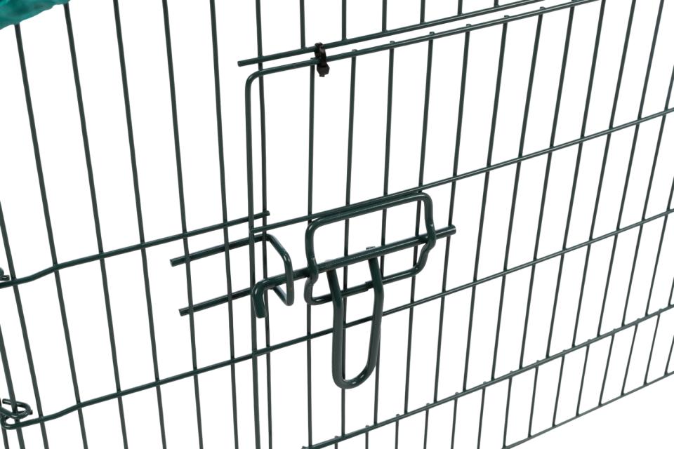 Løbegård med net, 6 elementer af 58 × 38 cm til udendørs - til  Kanin / Marsvin