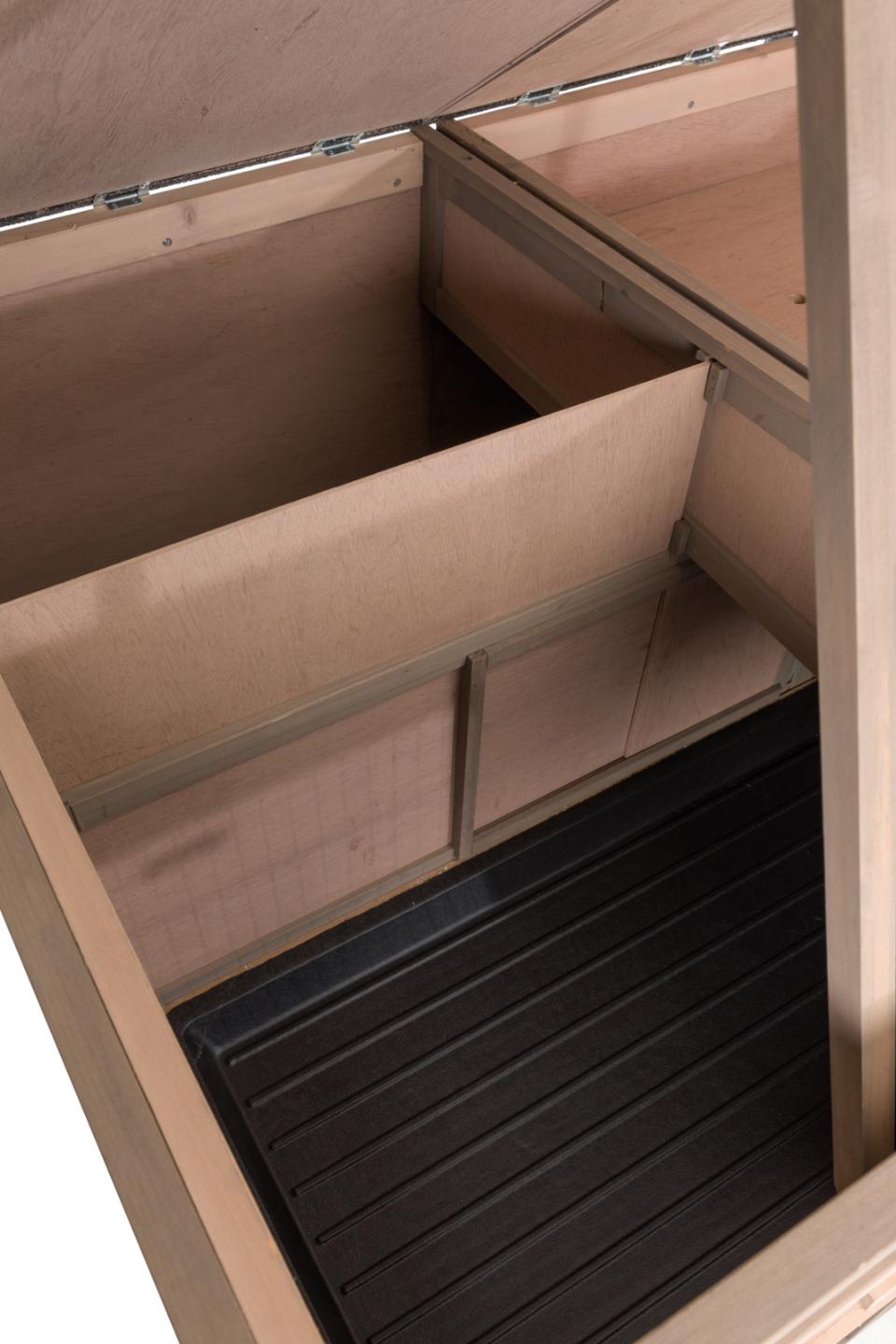 Udendørs Dobbelt isoleret kaninbur XL- B:120 x H:98 x L94 cm - Leveret gratis lige til døren (Copy)