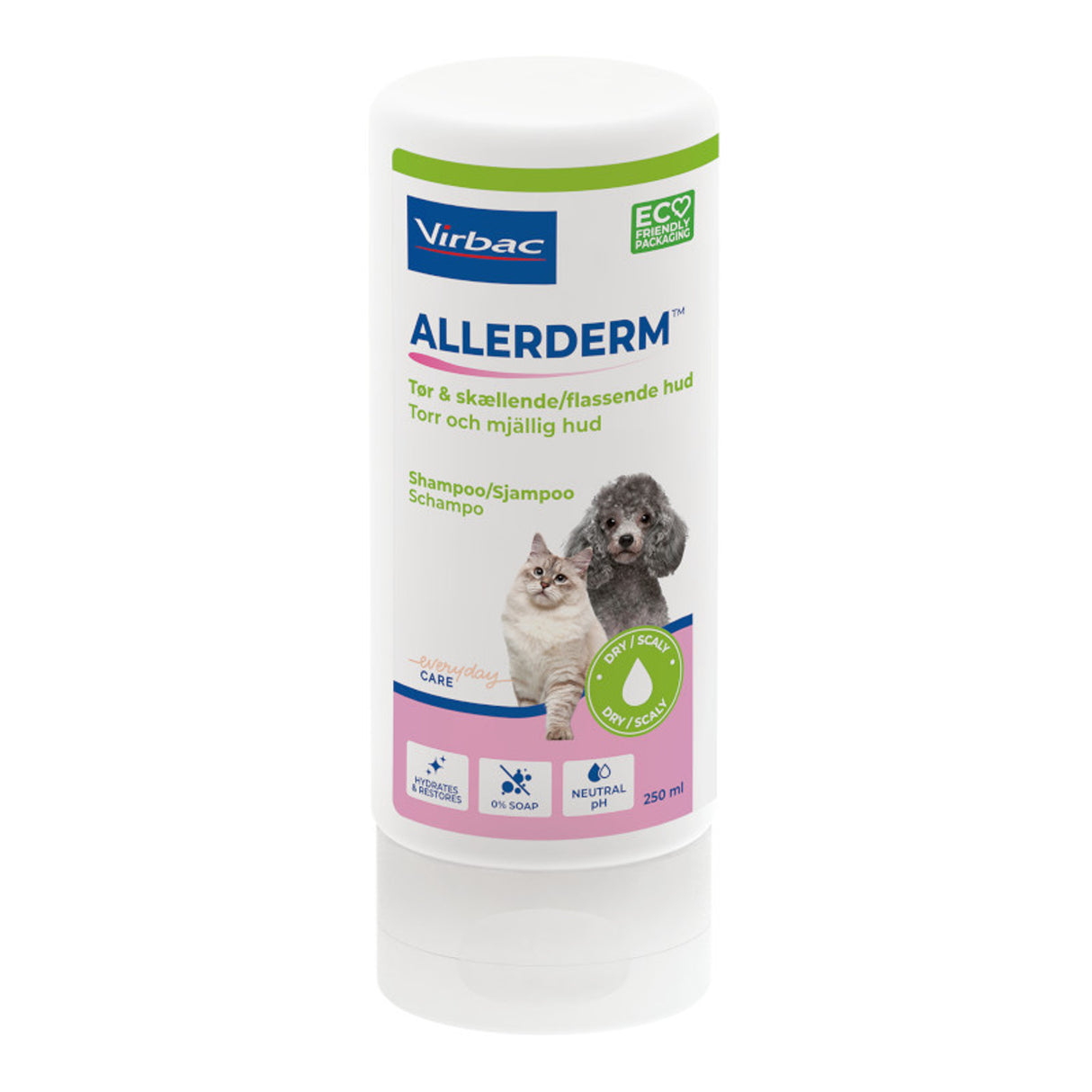 Allerderm Tør & Skællende Hud shampoo 250 ml