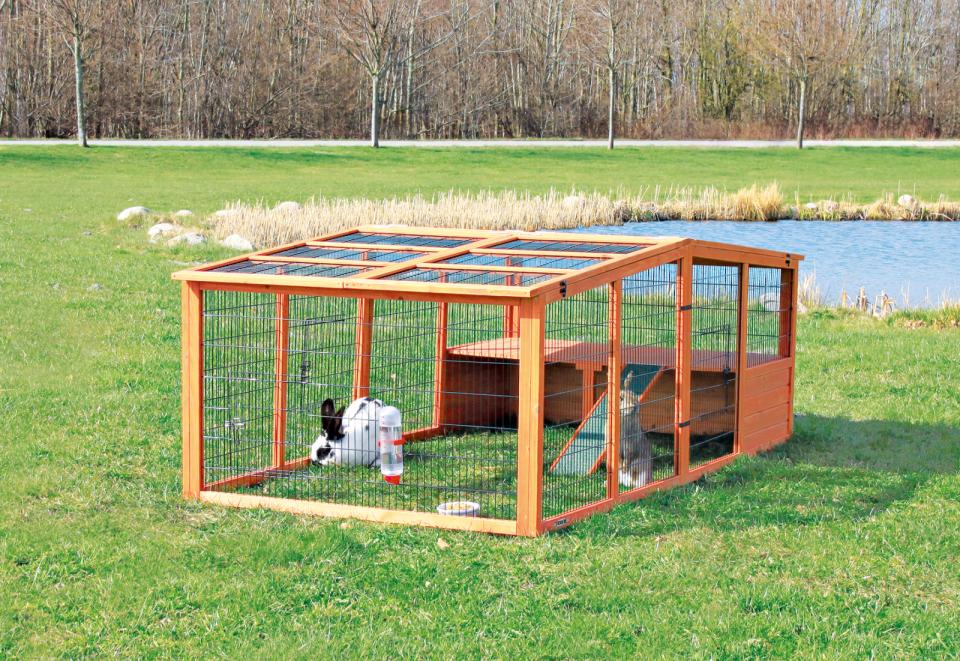 Udendørs løbegård med låg - XL  - Leveret gratis lige til døren