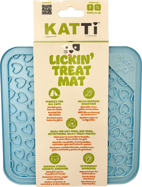 Katte foder slikkemåtte med dupper, Lickin Treat Mat, aktivering til katte