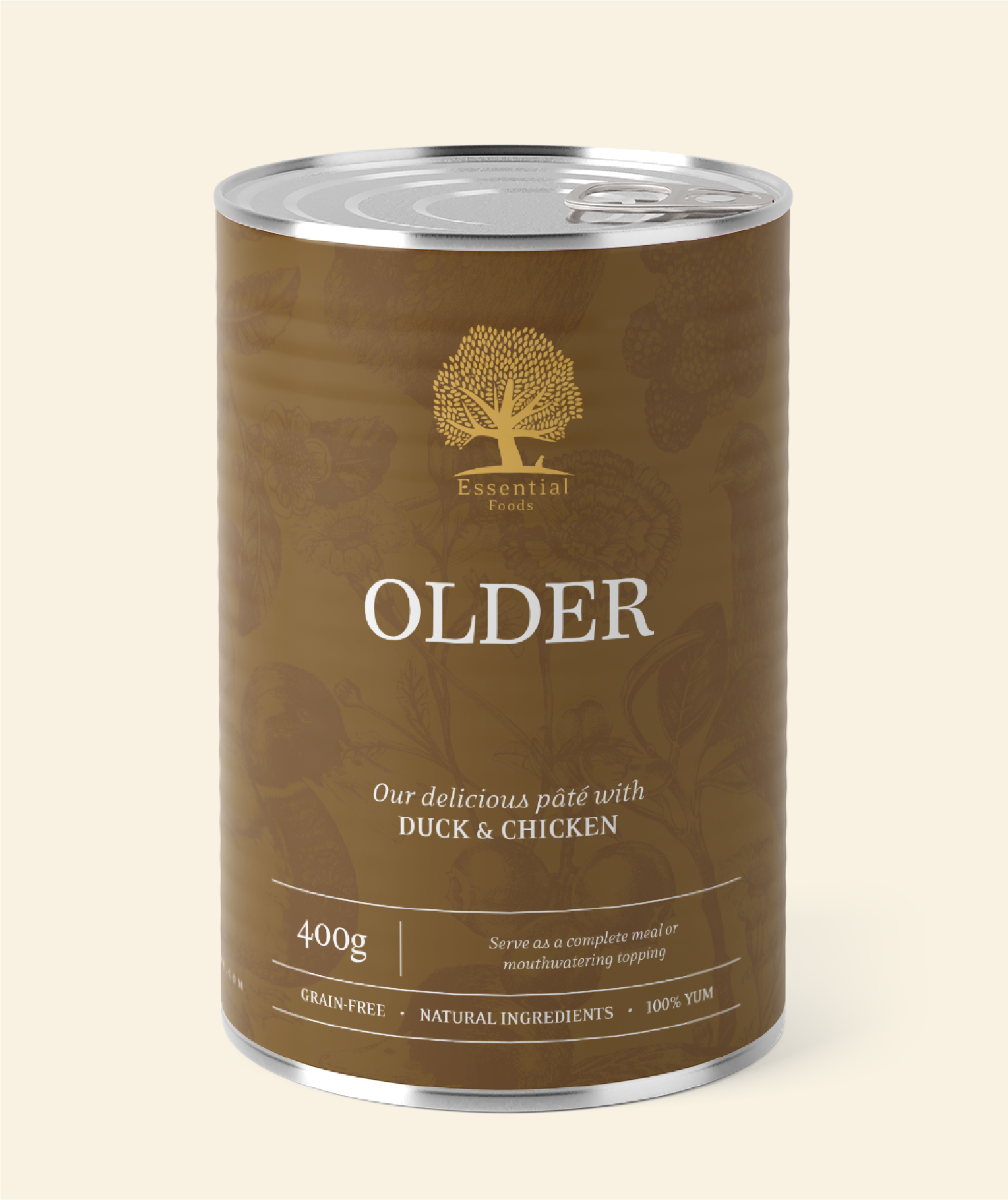 Vådfoder fra Essential til ældre Hunde - Older (And & Kylling)