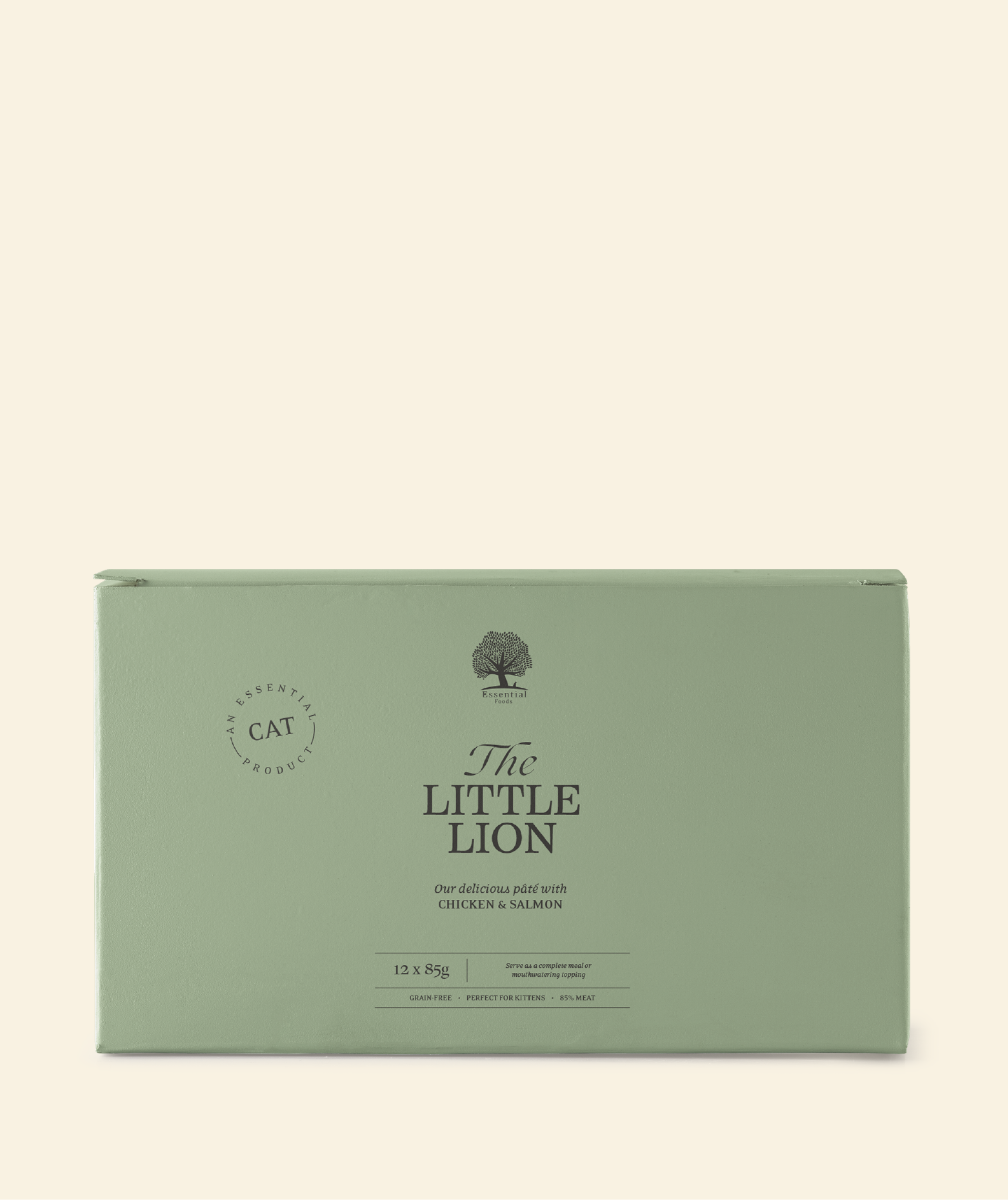 Vådfoder til katte, The Little Lion fra Essential, kornfrit med 85% kød