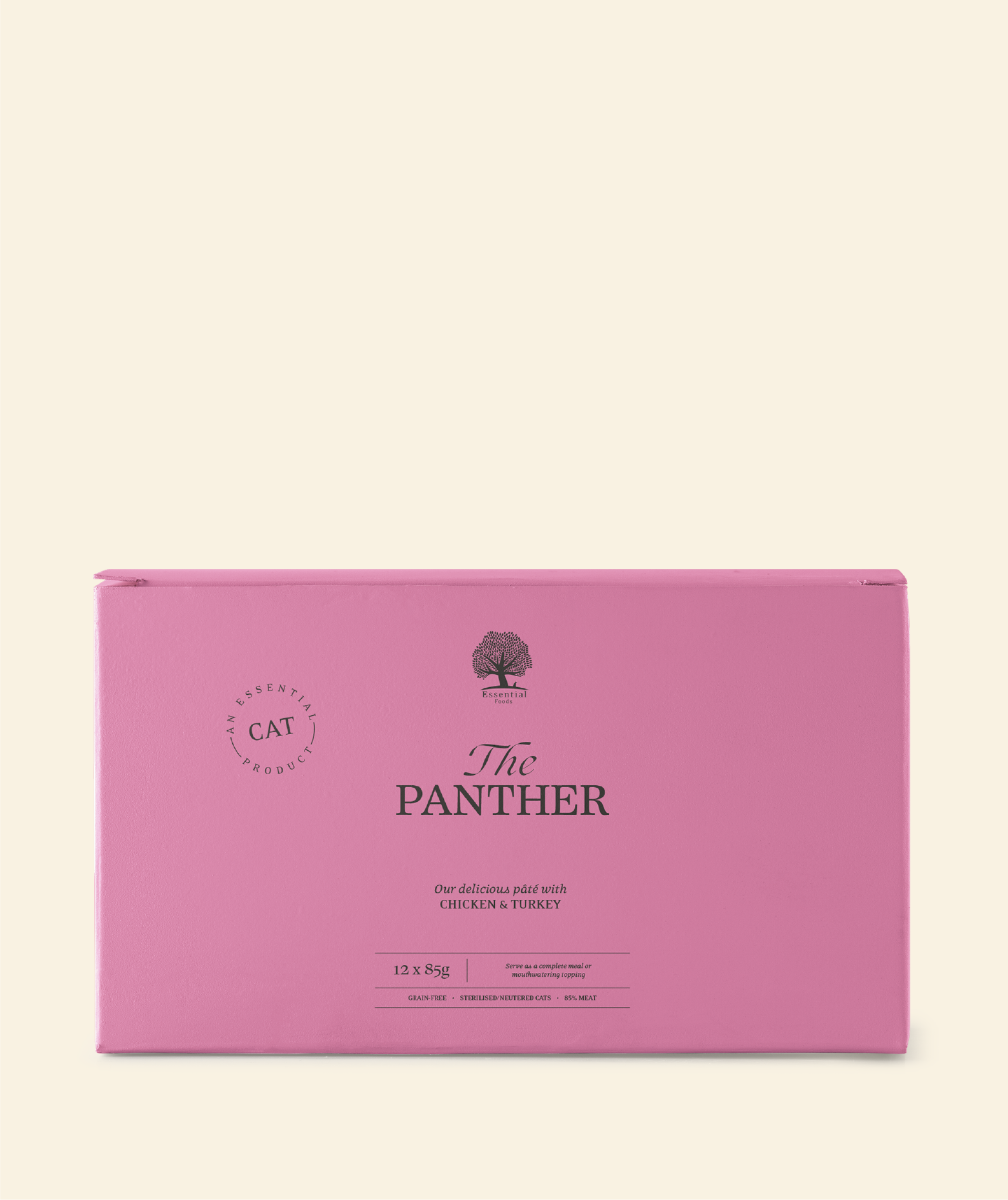 Vådfoder til katte, The Panther fra Essential, kornfrit med 85% kød