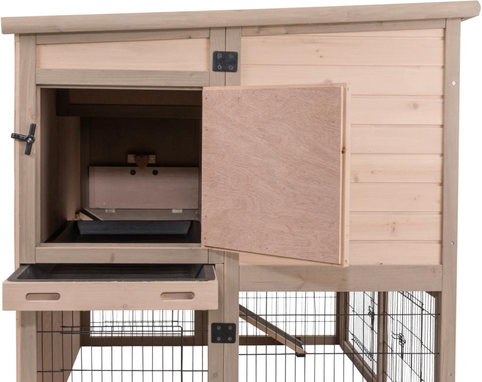 Udendørs Dobbelt isoleret kaninbur XL- B:120 x H:98 x L94 cm - Leveret gratis lige til døren (Copy)