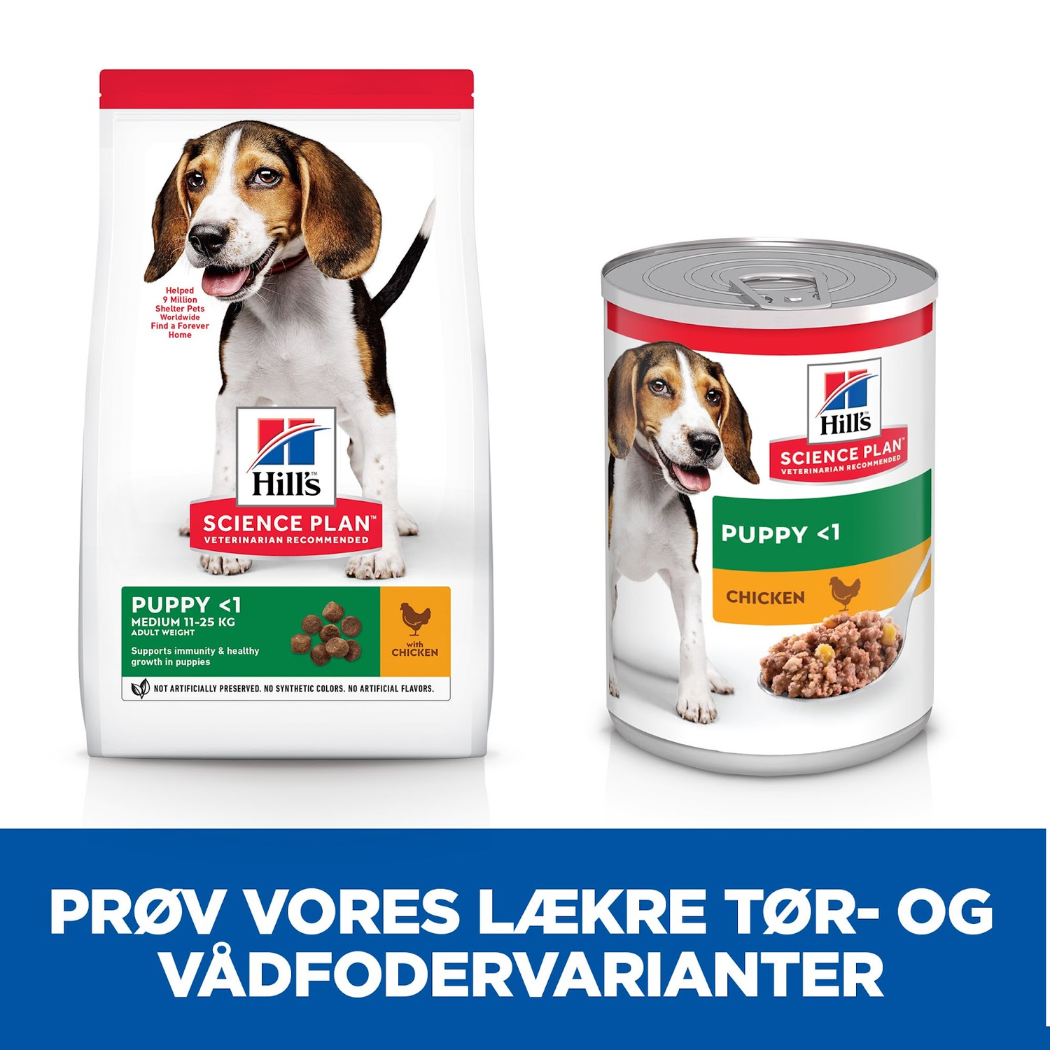 Hill's Science Plan hvalpefoder - Tørfoder til mellemstore hvalpe på op til 1 år med kylling