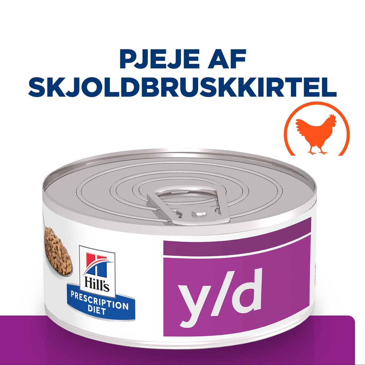 Hill's PRESCRIPTION DIET y/d Thyroid Care kattefoder med kylling – 156g | KORT DATO 12/2025