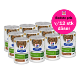 Hill's PRESCRIPTION DIET Metabolic Weight Management Stew hundefoder med kylling og tilsatte grøntsager 354g dåse
