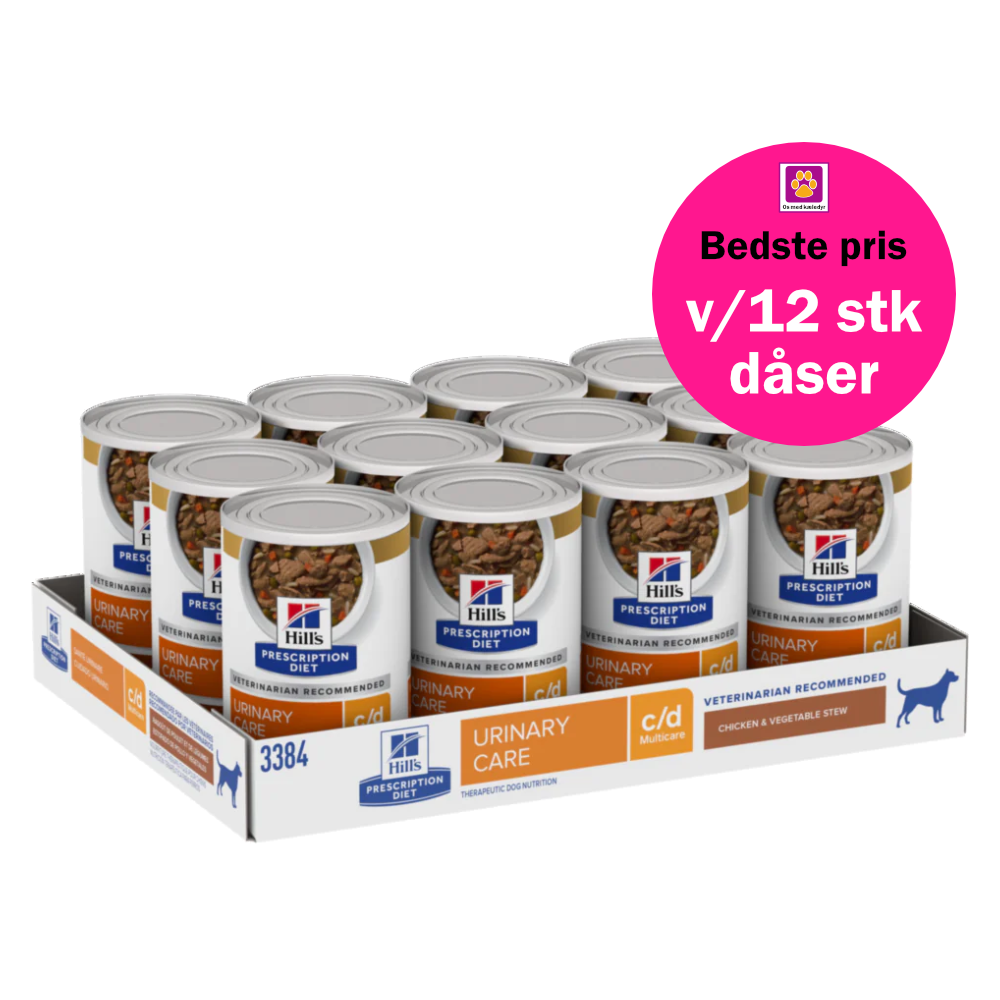 Hill's PRESCRIPTION DIET c/d Multicare Urinary Care Stew dåsefoder til hunde med kylling og tilsatte grøntsager
