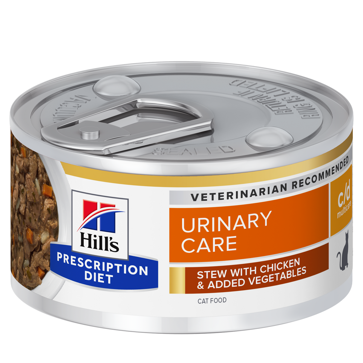 Hill’s Prescription Diet c/d Multicare Urinary Care Stew kattefoder med kylling & grøntsager