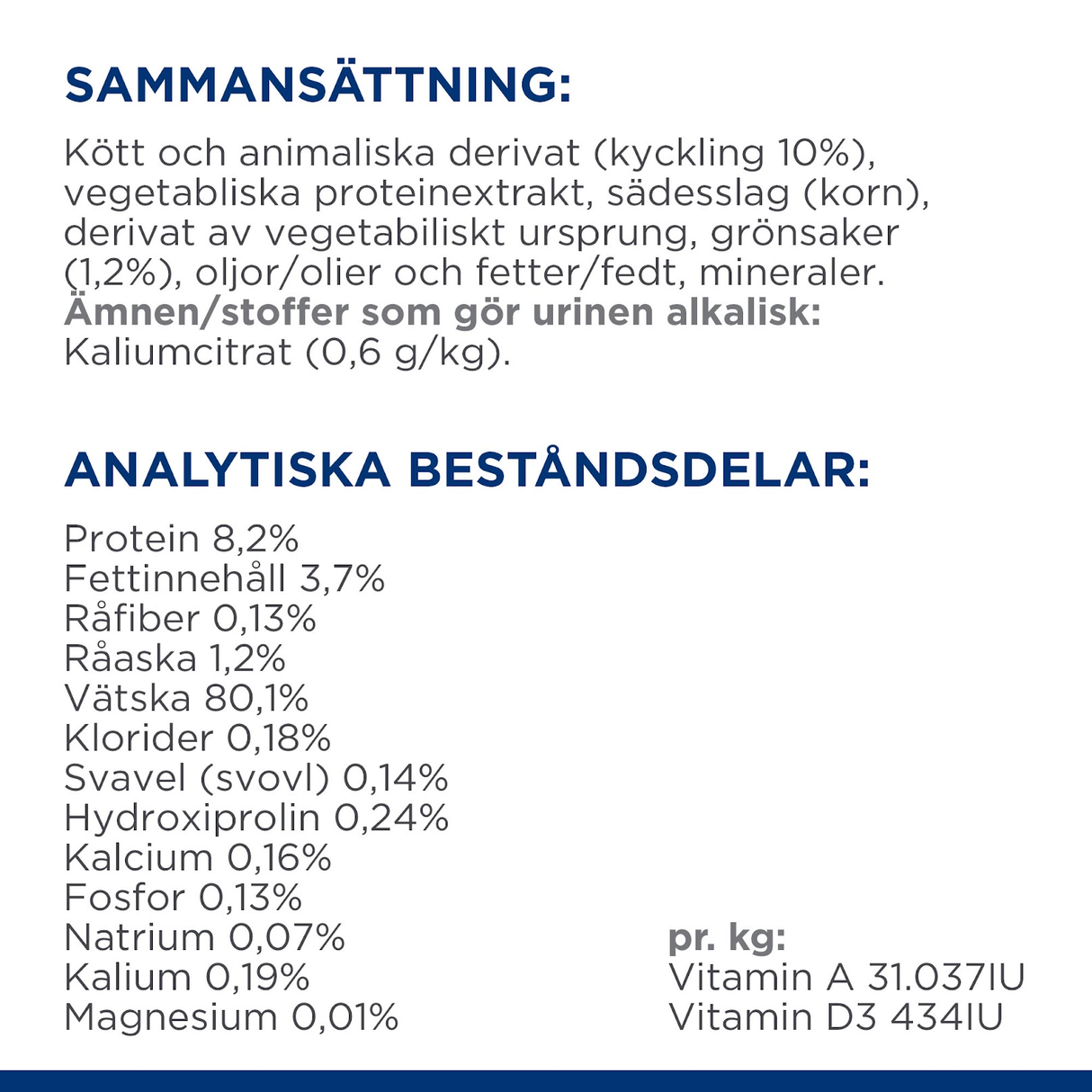 Hill’s Prescription Diet c/d Multicare Urinary Care Stew kattefoder med kylling & grøntsager