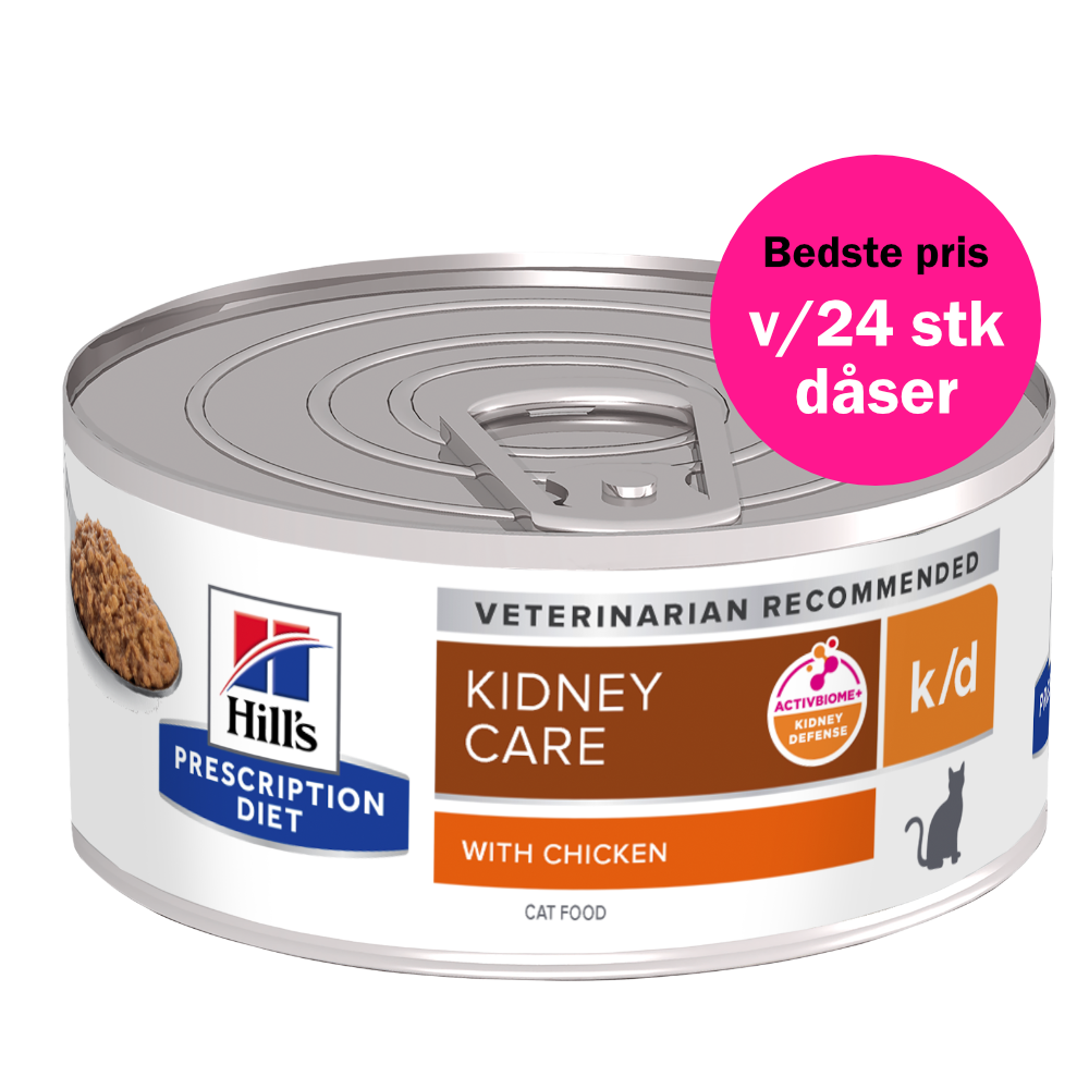 Hill's Prescription Diet k/d vådfoder til katte med kylling - 156 g
