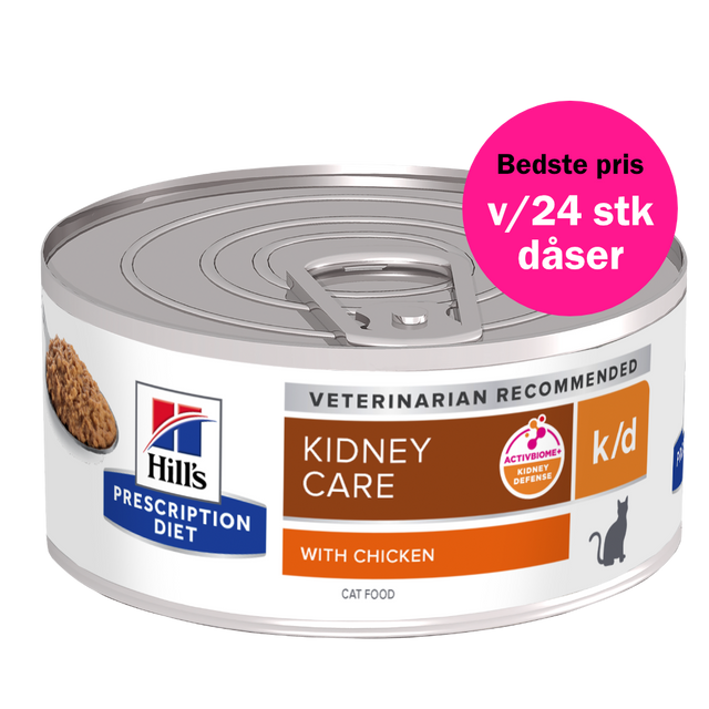 Hill's Prescription Diet k/d vådfoder til katte med kylling - 156 g