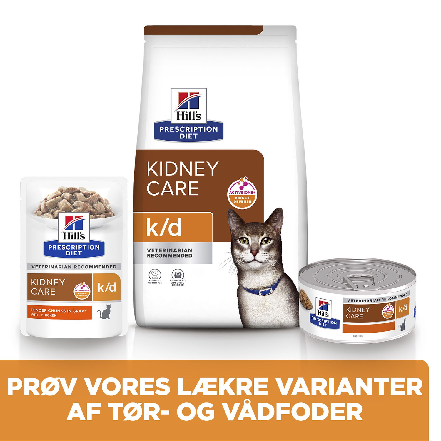 Hill's Prescription Diet k/d vådfoder til katte med kylling - 156 g