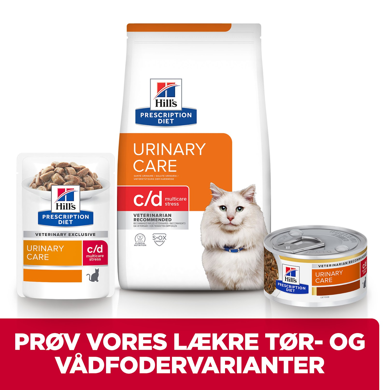 Hill's Prescription Diet c/d Multicare Stress Stew kattefoder med kylling og tilsatte grøntsager