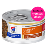 Hill's Prescription Diet c/d Multicare Stress Stew kattefoder med kylling og tilsatte grøntsager