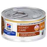 Hill’s Prescription Diet k/d Stew til katte med kylling & grøntsager | Nyrestøttende vådfoder